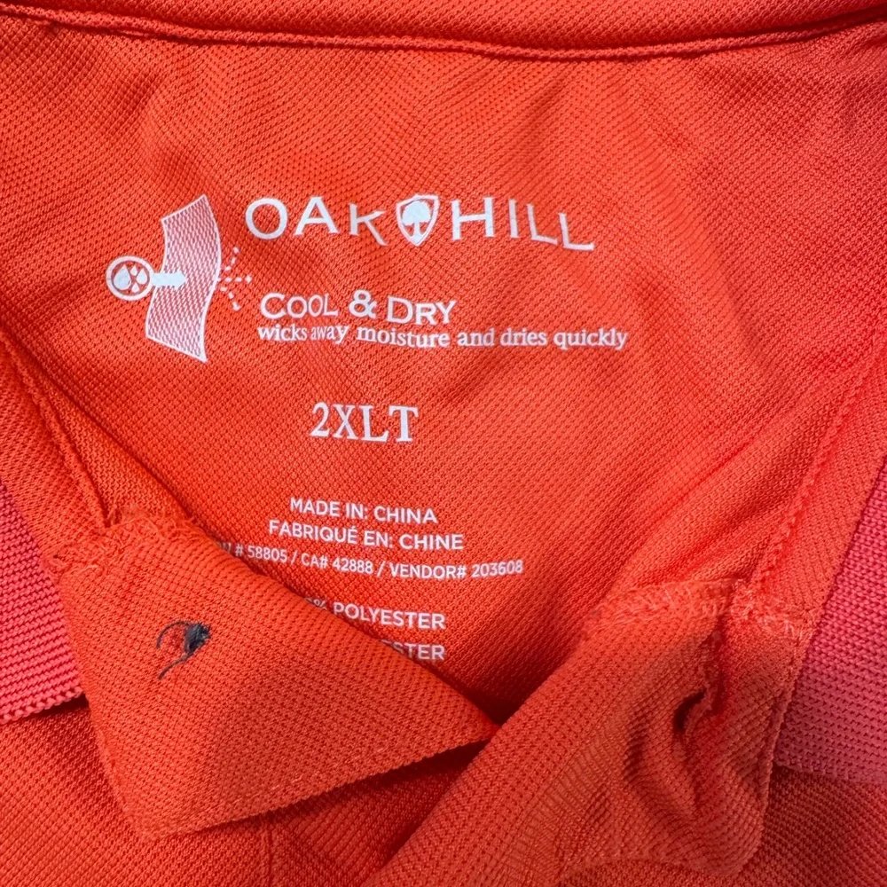 Vibrant Orange Performance Polo Shirt - Picture 2 of 5